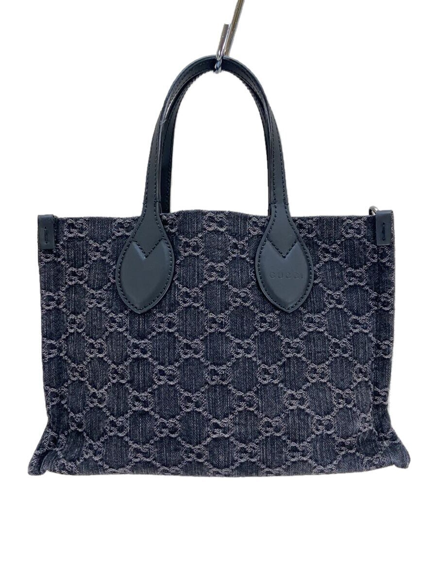 GUCCI - 【中古】GUCCI◆OPHIDIA/トートバッグ/キャンバス/BLK/総柄/772183【バッグ】