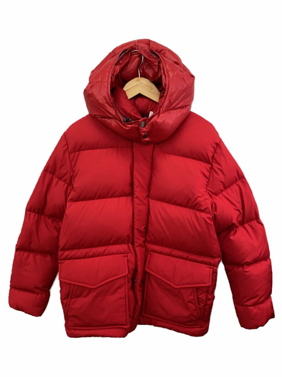 【中古】TOMMY HILFIGER◆ダウンジャケット/M/ポリエステル/RED/無地/MW0MW12957-XBE【メンズウェア】