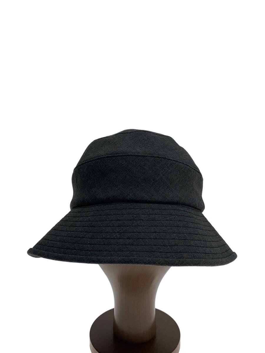 【中古】Chapeaud O/バケットハット/--/ポリエステル/GRY/レディース/807-360010【服飾雑貨他】