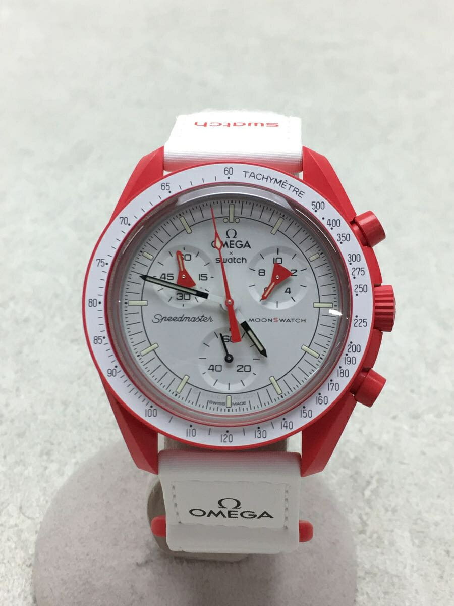 【中古】OMEGA◆OMEGA×SWATCH_ムーンス