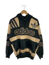 【中古】adidas◆パーカー/L/ポリエステル/BLK/GLD/ストライプ/AA-4355【メンズウェア】(4)