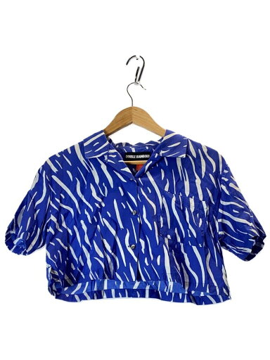 【中古】DOUBLE RAINBOUU◆アロハシャツ/XS/--/BLU/総柄【メンズウェア】 【中古】DOUBLE RAINBOUU◆アロハシャツ/XS/--/BLU/総柄【メンズウェア】