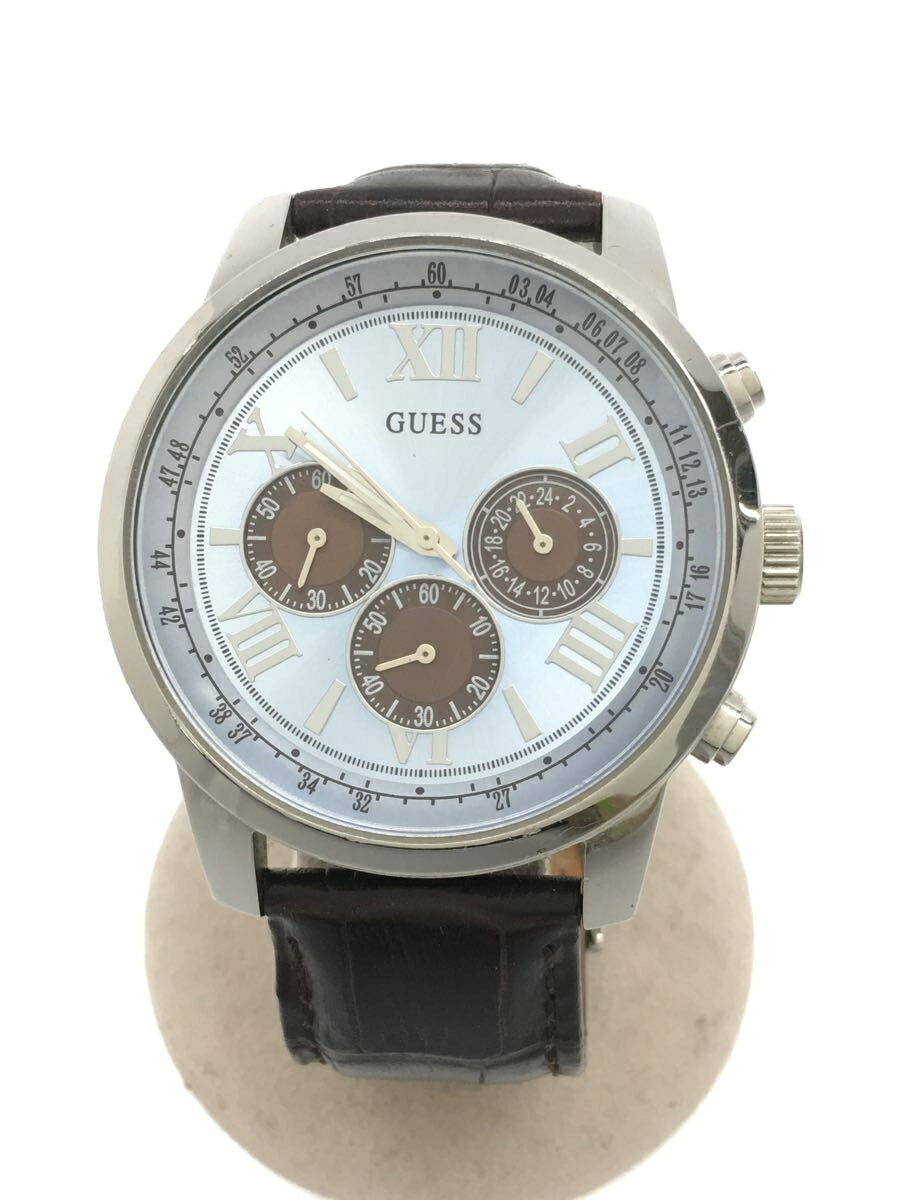 【中古】GUESS◆クォーツ腕時計/アナ