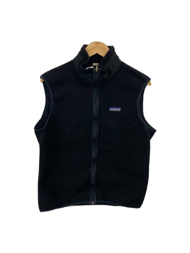 【中古】patagonia◆フリースベスト/M/ポリエステル/BLK/無地【メンズウェア】 【中古】patagonia◆フリースベスト/M/ポリエステル/BLK/無地【メンズウェア】