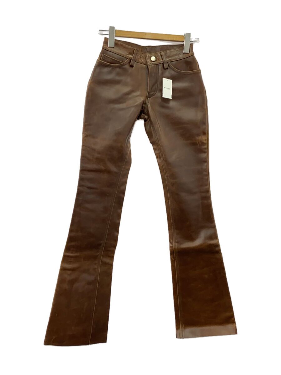 Leather - 【中古】DEGNER◆ボトム/25/牛革/BRW【レディースウェア】