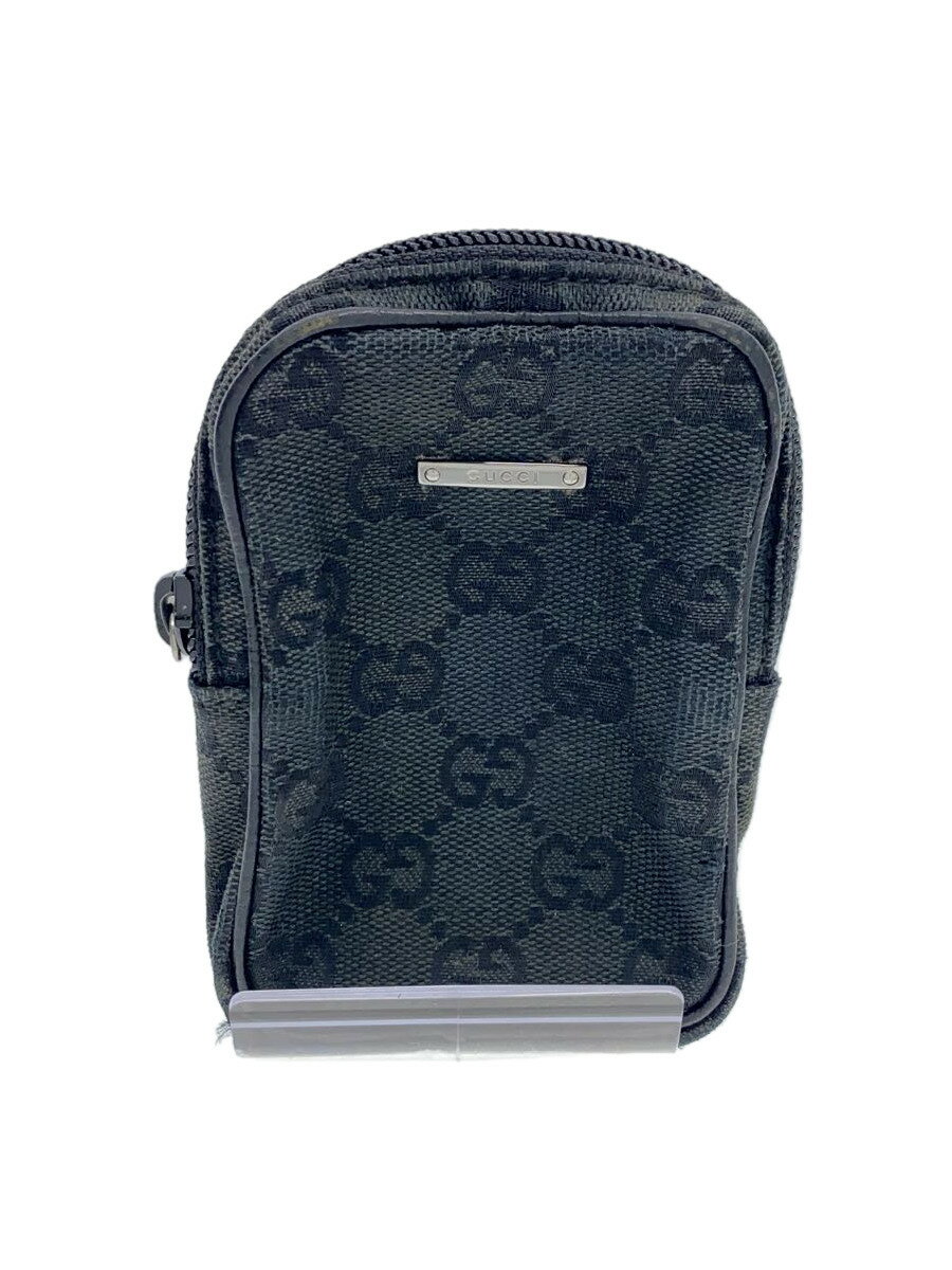 【中古】GUCCI◆シガレットケース/キャンバス/BLK/メン