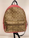 【中古】COACH◆リュック/レザー/マルチカラー/総柄/L1921-32200【バッグ】
