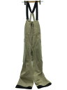【中古】UNFUDGE/GENTLE BIBPANT SWIDE FIT/ウェアー/L/BEG/P2309【スポーツ】