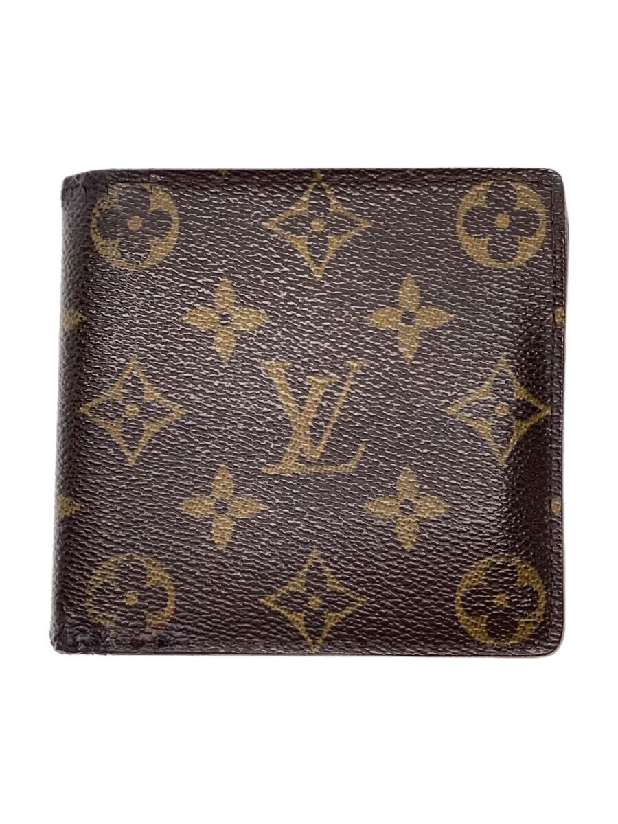 乐天商城 - 【中古】LOUIS VUITTON◆ポルト・フォイユ・マルコ_モノグラム・キャンバス_BRW/PVC/BRW/総柄/レディース【服飾雑貨他】