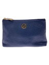 【中古】MICHAEL KORS◆ポーチ/レザー/NVY/35T5GFTM4L【バッグ】(4)