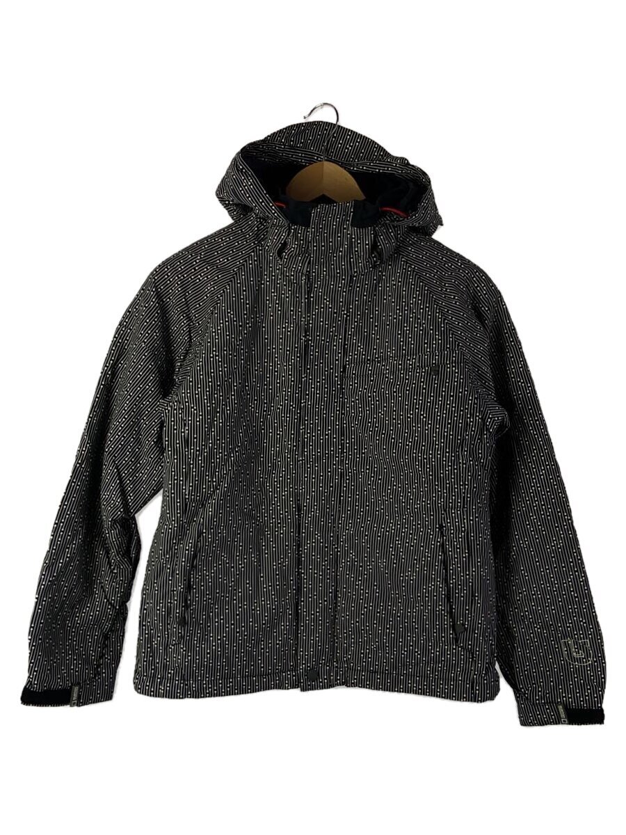 【中古】BURTON◆ウェアー/XS/BLK/スノーボード/トップス/総柄【スポーツ】