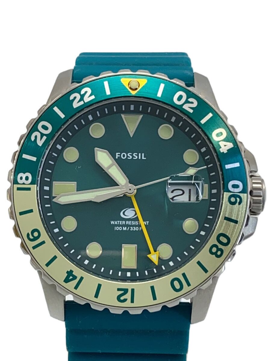【中古】FOSSIL◆クォーツ腕時計/アナログ/BLU/BLU/FS5992【服飾雑貨他】