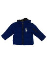 【中古】POLO RALPH LAUREN◆ブルゾン/12M/ポリエステル/BLU【キッズ】