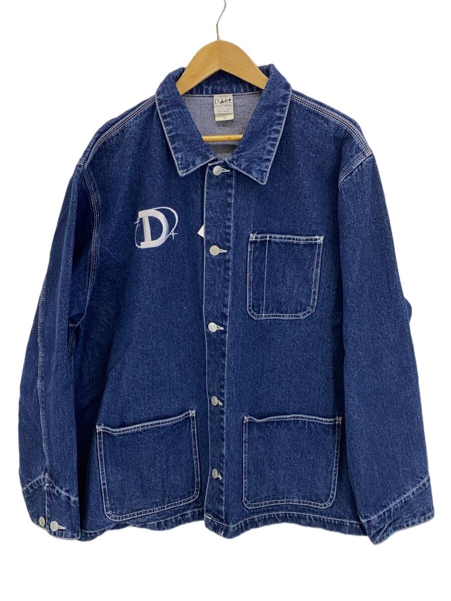 【中古】DALL CLOTHING/デニムカバーオール/XL/インディゴ/ワンポイントロゴ刺繍【メンズウェア】