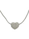 【中古】Swarovski◆ネックレス/--/スワロフスキー/SLV/トップ有/レディース/ハート/リバーシブル【服飾雑貨他】