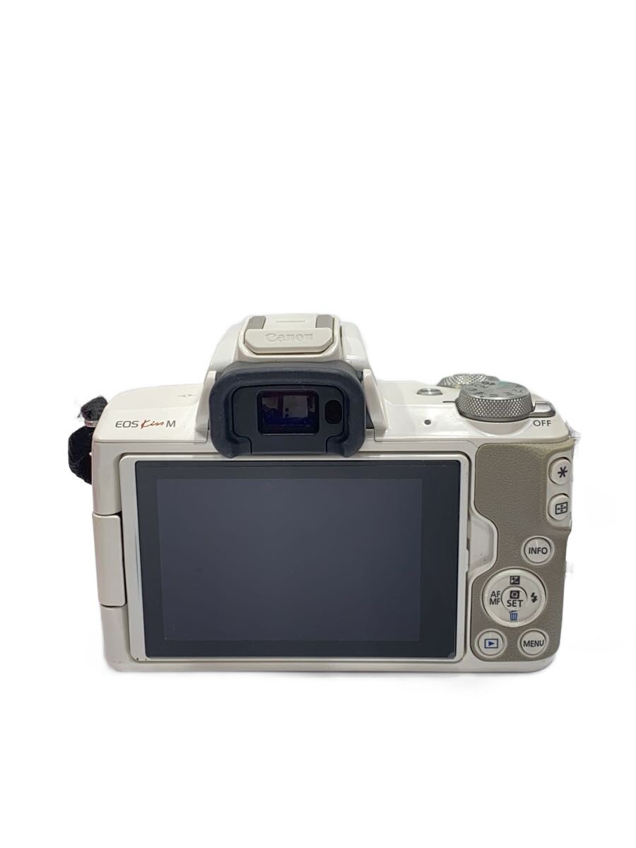 【中古】CANON◆デジタル一眼カメラ EOS Kiss M EF-M15-45 IS STM レンズキット [ホ...