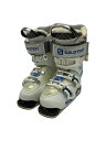 【中古】salomon◆スキーブーツ/23.5cm/WHT/アダルト【スポーツ】