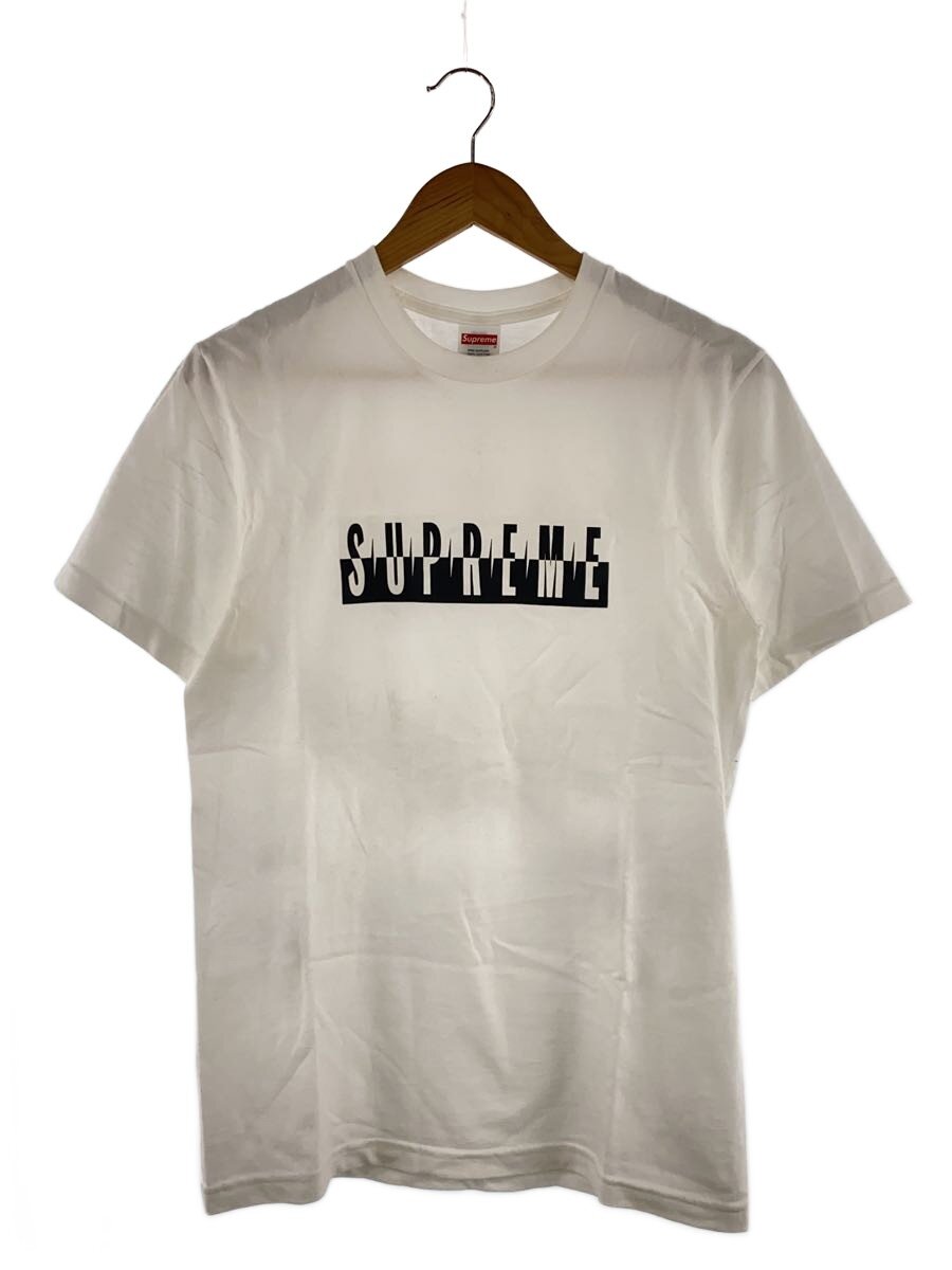 Supreme◆25FW/Split Tee/S/コットン/WHT