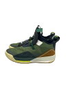 【中古】NIKE◆AIR JORDAN XXXIII NRG/エアジョーダン/カーキ/CD5965-300/27cm/KHK【シューズ】