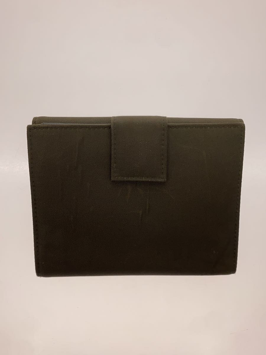 【中古】PRADA◆3つ折り財布/ナイロン/三角ロゴ/ナイロンシワ有【服飾雑貨他】
