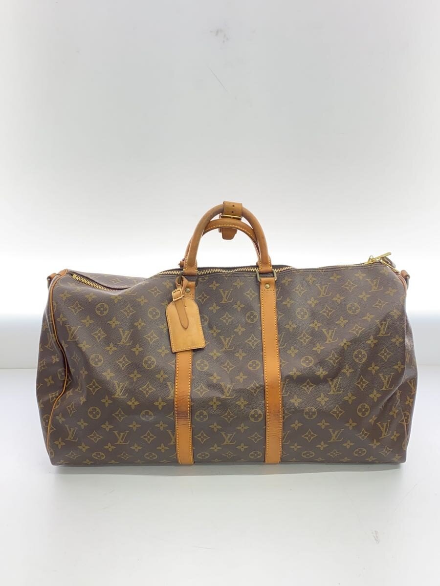 【中古】LOUIS VUITTON◆キーポル55_モノグラム・キャンバス/PVC/BRW//【バッグ】