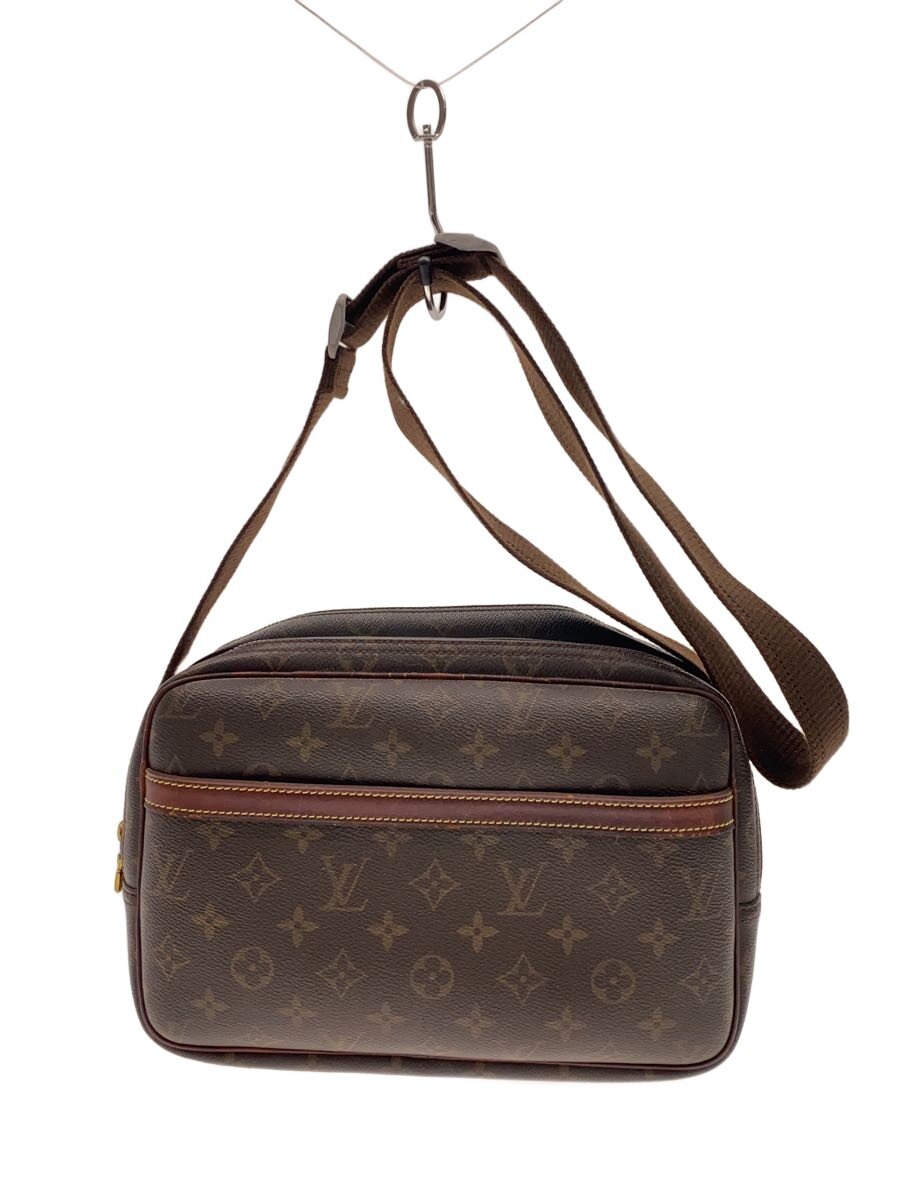 LOUIS VUITTON - 【中古】LOUIS VUITTON◆リポーターPM_モノグラム・キャンバス/PVC/BRW【バッグ】
