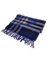 【中古】BURBERRY LONDON◆マフラー/カシミア/BLU/メンズ【服飾雑貨他】