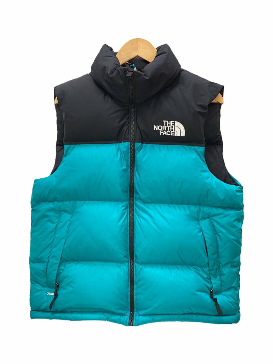 【中古】THE NORTH FACE◆ダウンベスト/M/ナイロン/BLU/無地/NF0A3JQQ【メンズウェア】