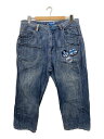 【中古】ROCAWEAR◆ボトム/38/デニム/IDG/無地【メンズウェア】(4)