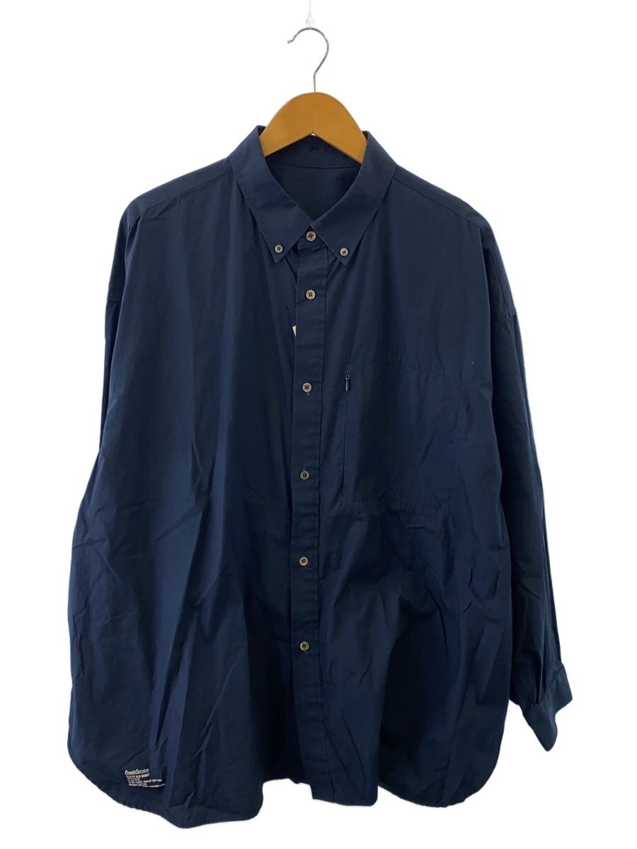 FreshService◆UTILITY B.D SHIRT/長袖シャツ/one/コットン/ネイビー/無地/FSW-23-SH_011
