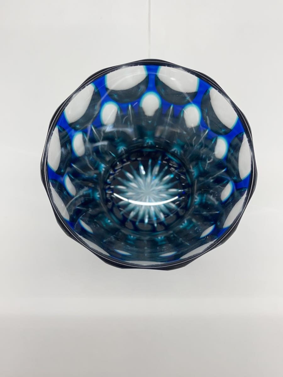 2nd STREET 楽天市場店の【中古】天満切子◆グラス/BLU/ハイボールグラス24％/剣 青緑【キッチン用品】｜アングル2