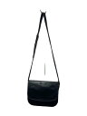 【中古】ショルダーバッグ/レザー/BLK/無地【バッグ】