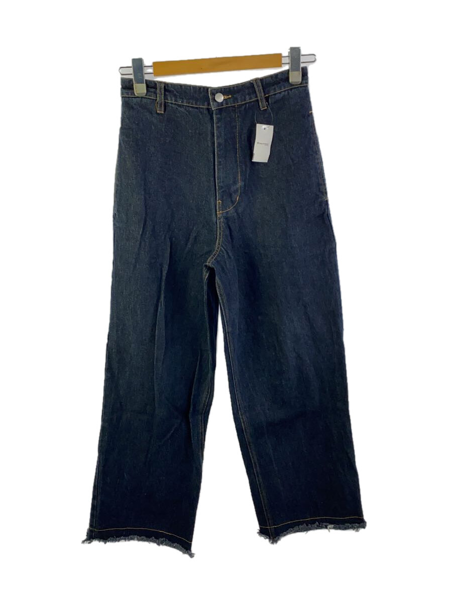 【中古】soerte◆Wide straight denim pants/ボトム/1/コットン/IDG/無地/SOGRG1021003【メンズウェア】