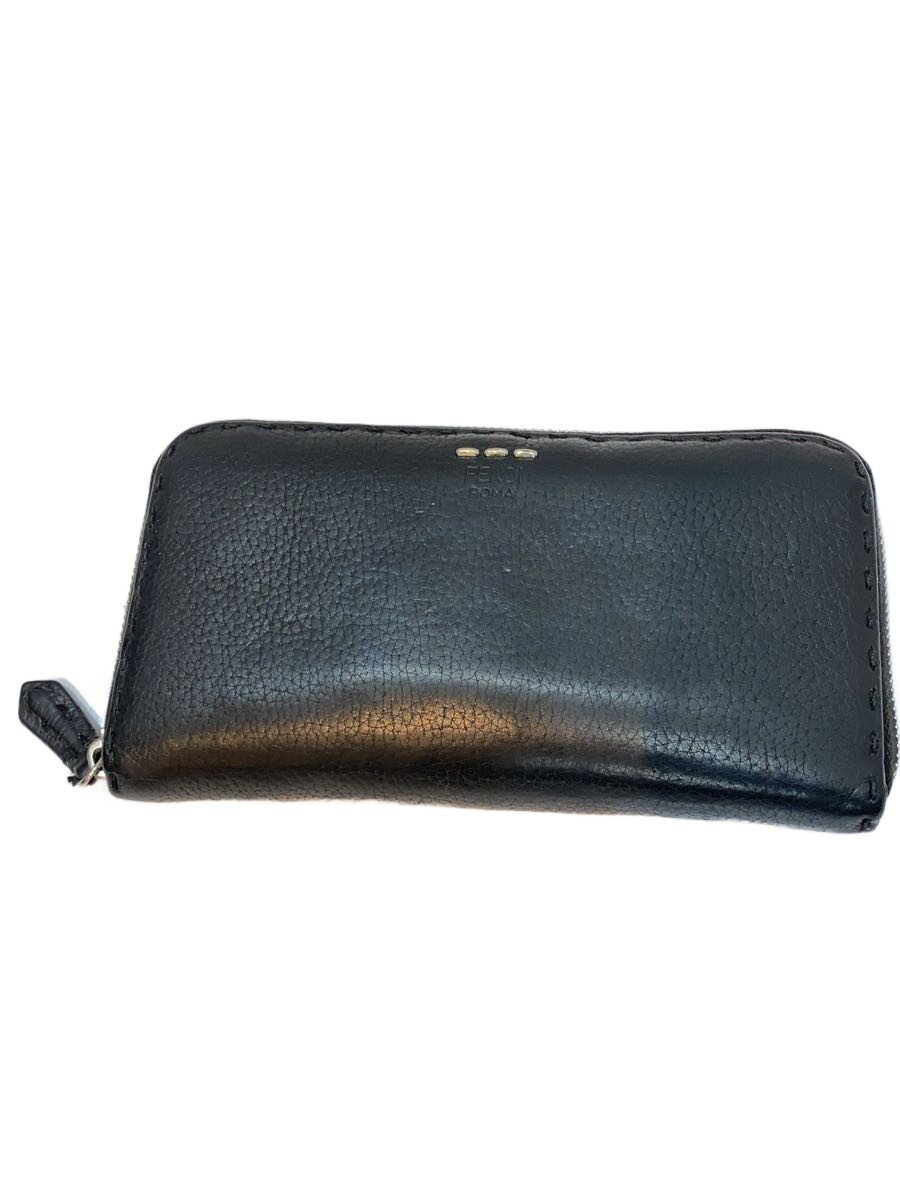 【中古】FENDI◆セレリア/長財布/レザー/ブラック/無地/レディース//【服飾雑貨他】