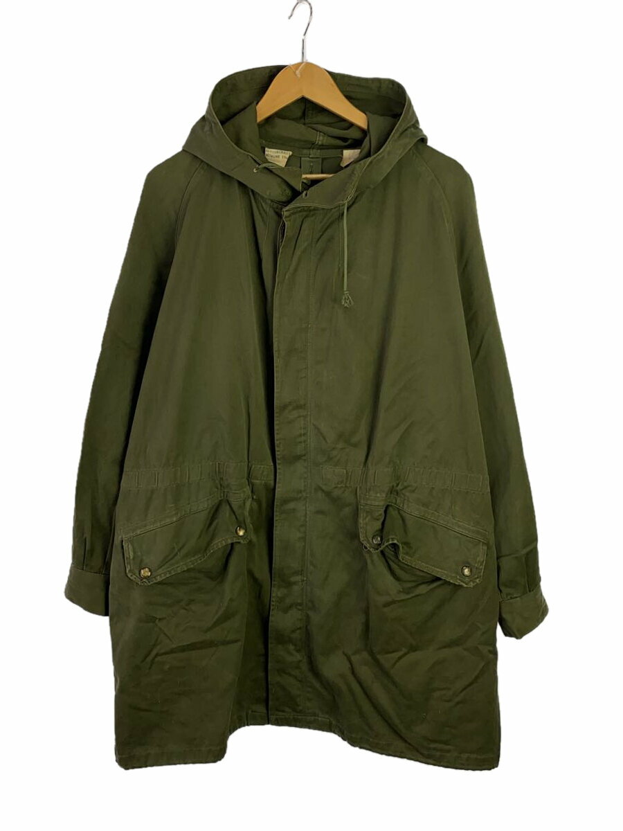【中古】MILITARY◆1965s/フランス軍/モッズコート/92C/コットン/GRN/無地/M-64//【メンズウェア】
