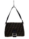 【中古】FENDI◆ショルダーバッグ/キャンバス/BRW/26325【バッグ】