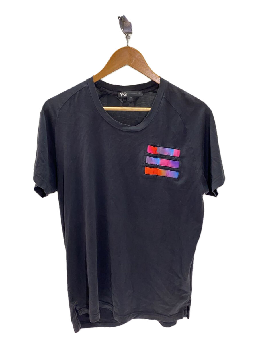 【中古】Y-3◆Tシャツ/S/コットン/BLK/16C001【メンズウェア】