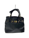 【中古】MICHAEL KORS◆ショルダーバッグ/レザー/BLK/B-1308【バッグ】