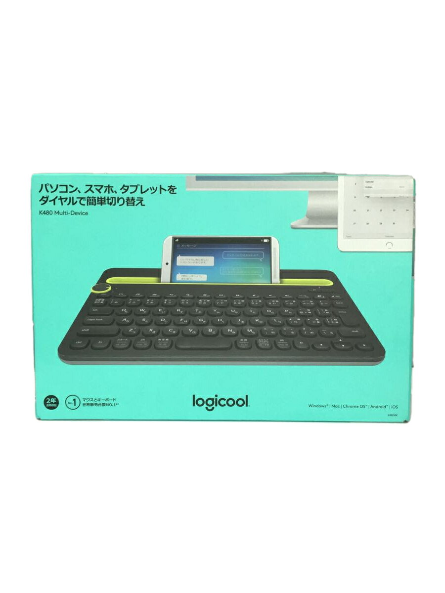 【中古】Logicool◆キーボード Multi-Device Keyboard K480 K480BK ブラック 【パソコン】