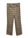 【中古】BURBERRY BLUE LABEL◆I/ノバチェック/パンツ/36/ウール/BEG/チェック/FQF46-594-43【レディースウェア】