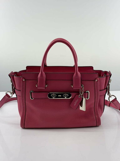 【中古】COACH◆ハンドバッグ/レザー/PNK/34816【バッグ】 【中古】COACH◆ハンドバッグ/レザー/PNK/34816【バッグ】