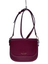 【中古】kate spade new york◆ショルダーバッグ/レザー/PNK/無地/V095【バッグ】