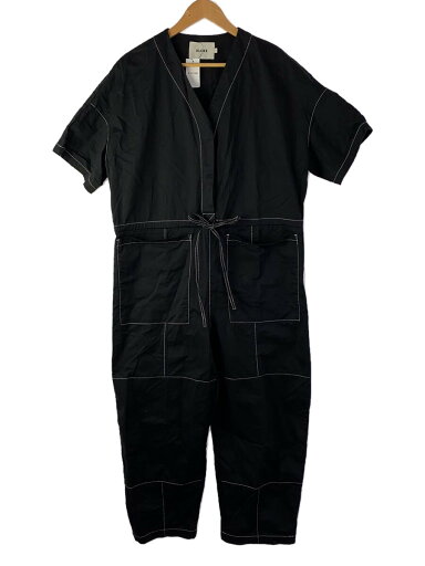 【中古】KLOKE◆オールインワン/S/コットン/BLK/無地【レディースウェア】 【中古】KLOKE◆オールインワン/S/コットン/BLK/無地【レディースウェア】