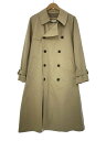 【中古】URBAN RESEARCH◆高密度スーピマツイルトレンチコート/M/コットン/ベージュ【メンズウェア】