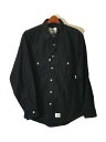 【中古】WTAPS◆18AW/CPO/SHIRT.COTTON.MOLESKIN/長袖シャツ/M/コットン/182TQDT-SHM01//【メンズウェア】