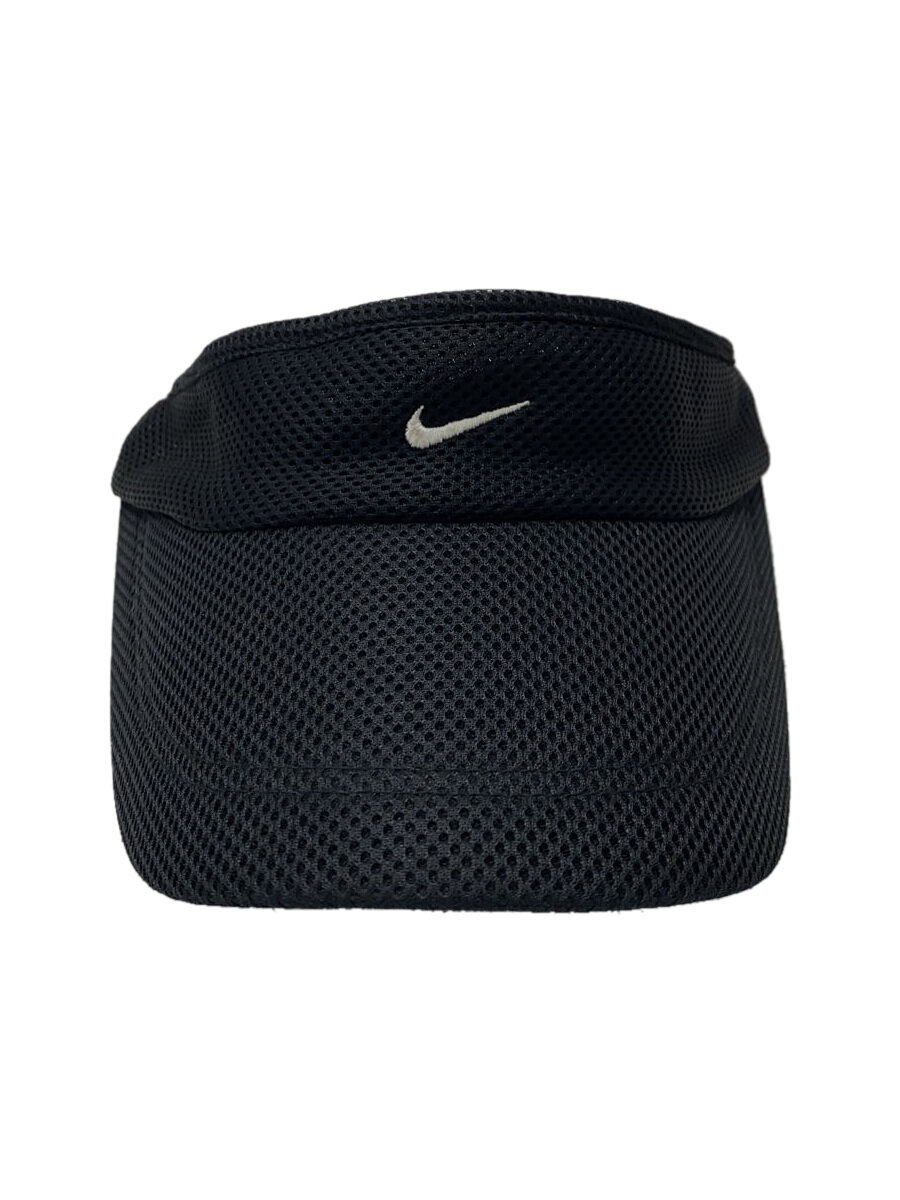 【中古】NIKE◆00s/solo logo visor mesh cap/FREE/ポリエステル/BLK/無地/メンズ///【服飾雑貨他】