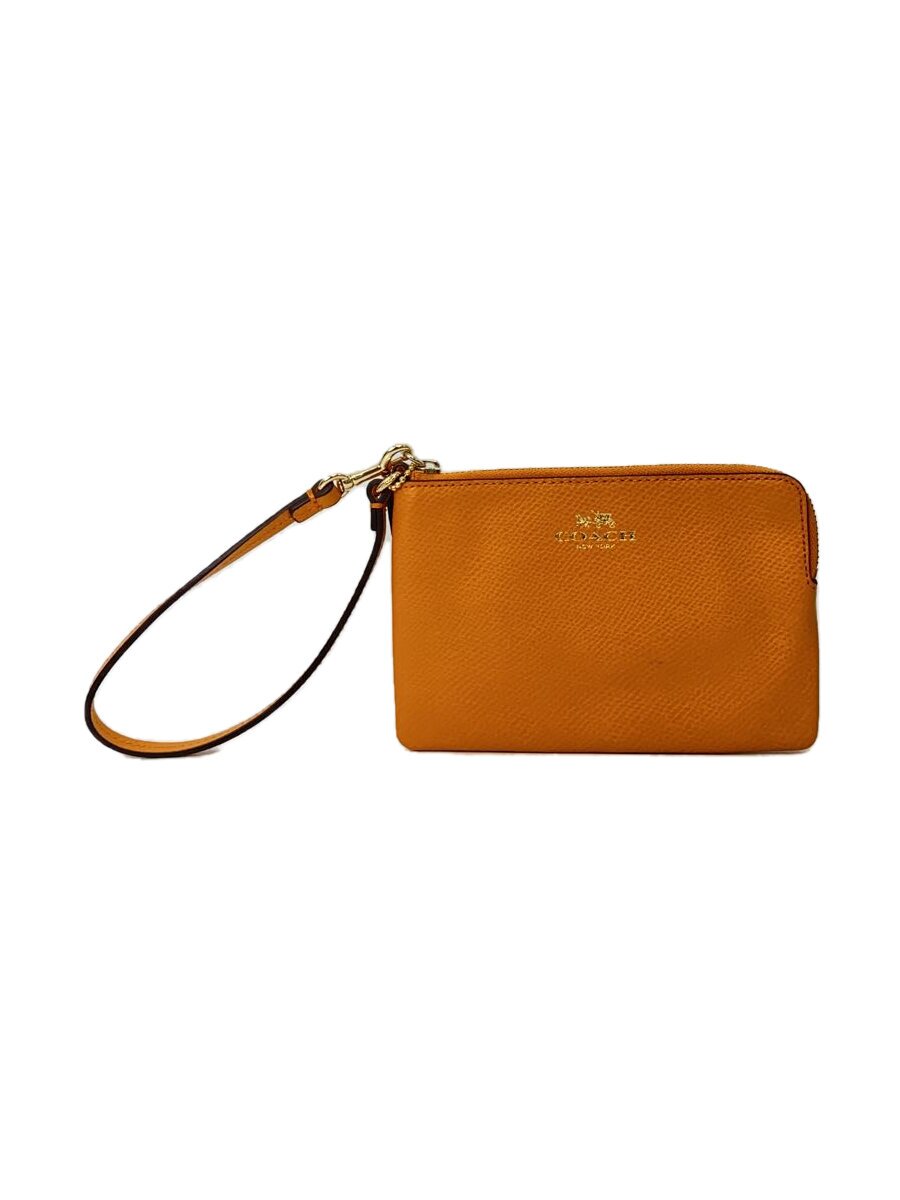【中古】COACH◆ポーチ/レザー/ORN//【バッグ】