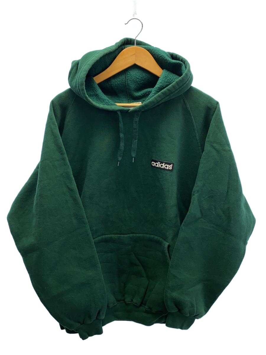 【中古】adidas◆パーカー/M/コットン/GRN【メンズウェア】