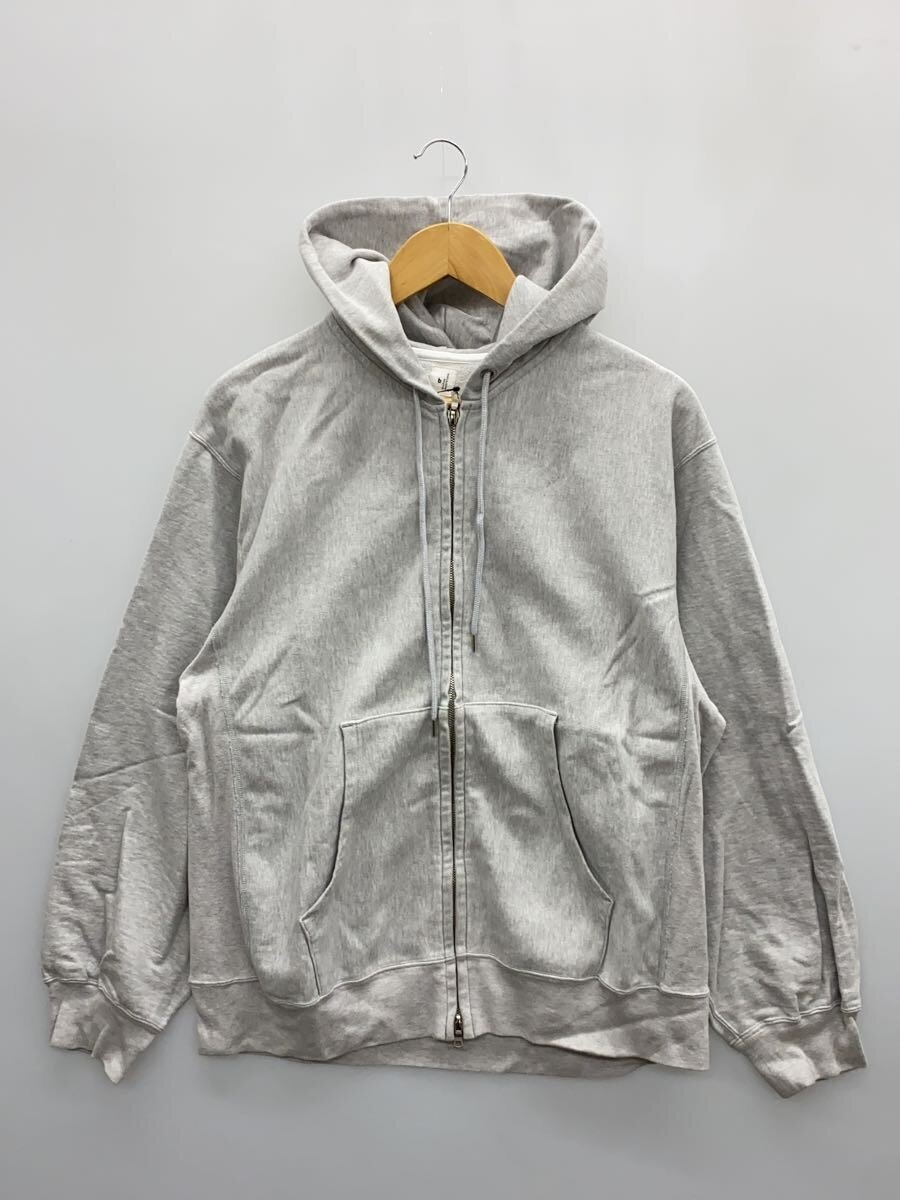 blurhmsROOTSTOCK◆Thin-Sweat Hoodie Zip/ジップパーカー/2/コットン/GRY/bROOTS25S24//