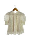 【中古】SNIDEL◆21SS/パフスリーブオーガンジーブラウス/one/ポリエステル/ドット/SWFB212040【レディースウェア】(4)